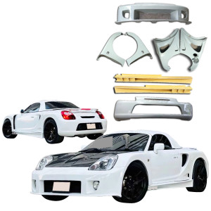 ModeloDrive FRP MCRA v1-Louver Wide Body Kit 8pc > Toyota MRS MR2 Spyder 2000-2005 - image 1